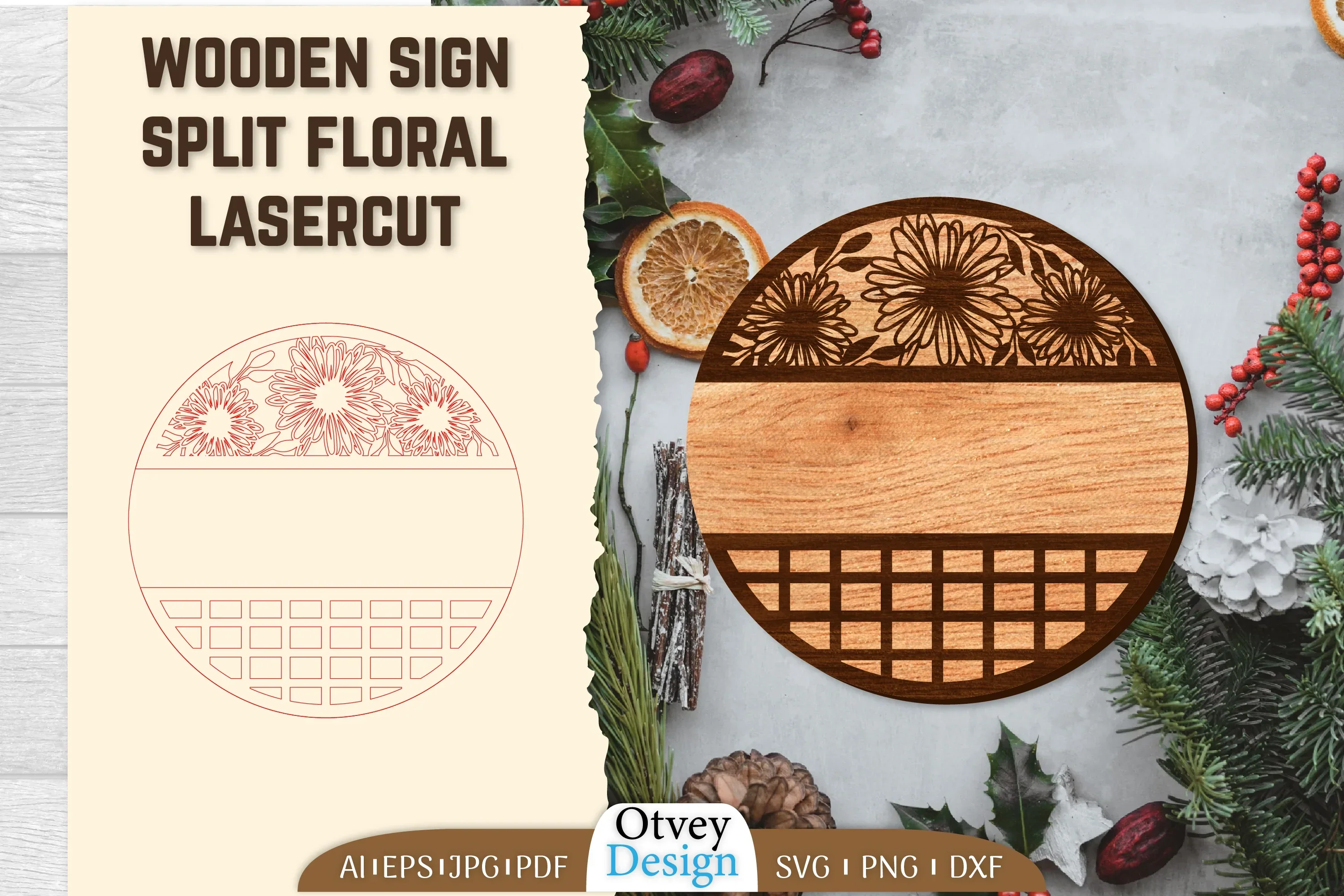 Welcome Ganging Wooden Sign Lasercut SVG Bundle