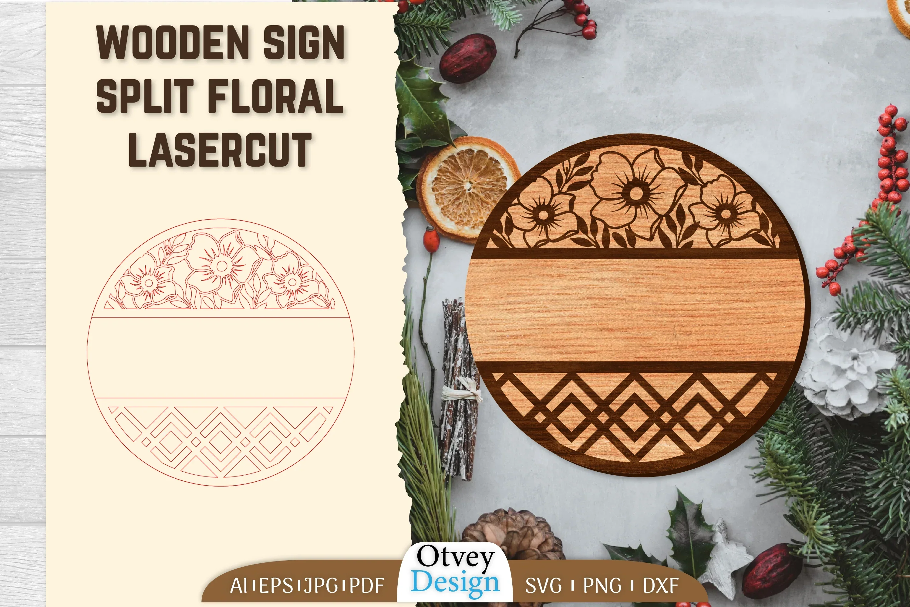 Welcome Ganging Wooden Sign Lasercut SVG Bundle