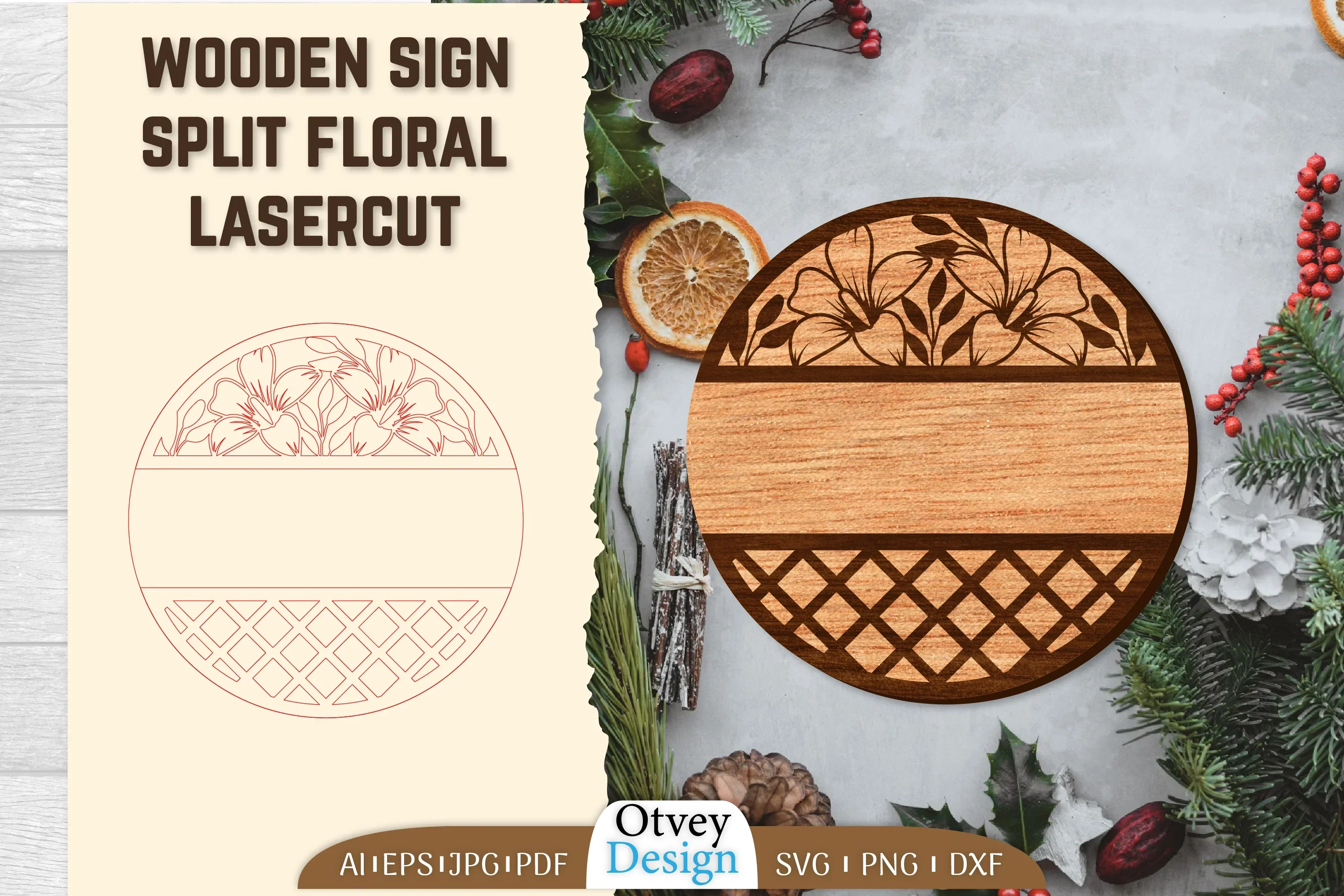 Welcome Ganging Wooden Sign Lasercut SVG Bundle