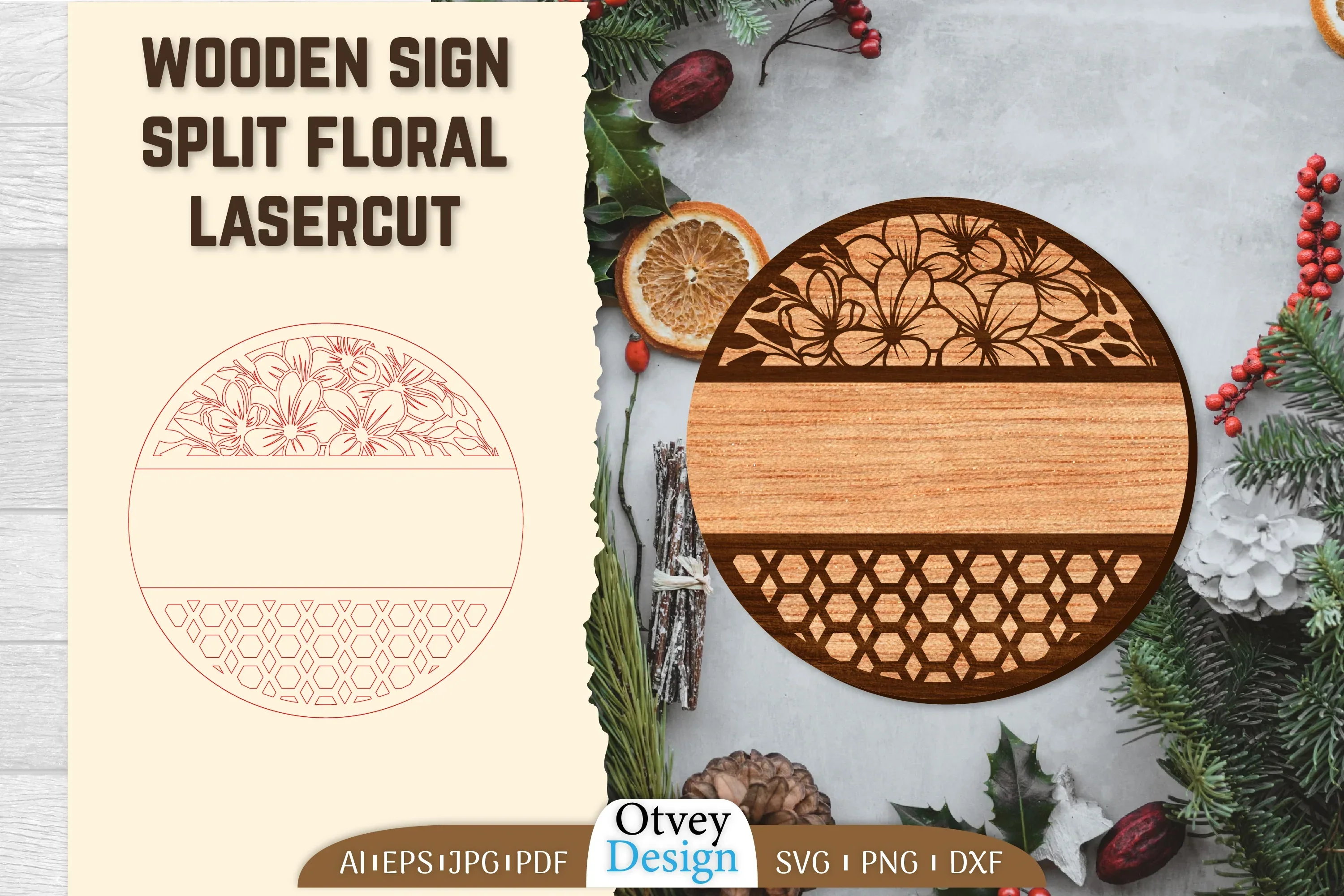 Welcome Ganging Wooden Sign Lasercut SVG Bundle