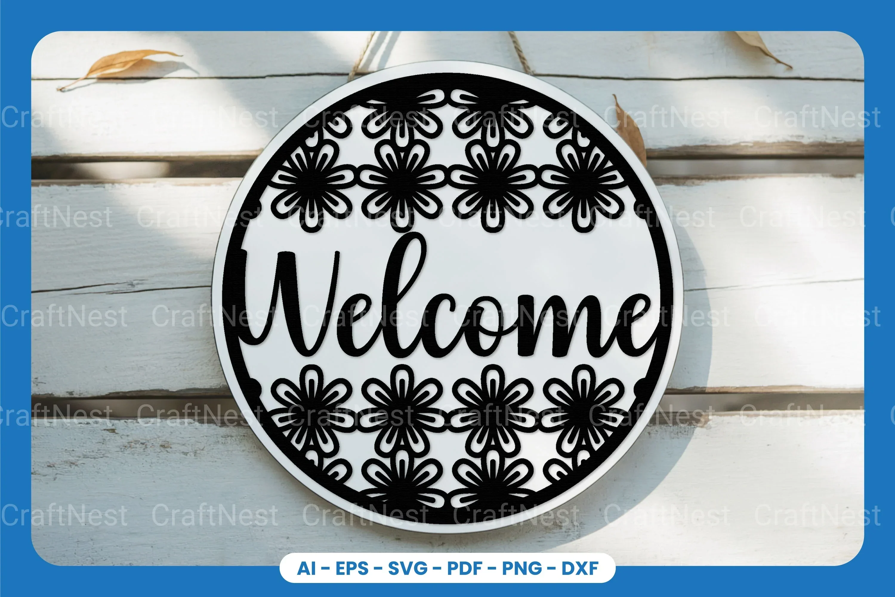 Welcome Sign Laser Cut SVG Bundle