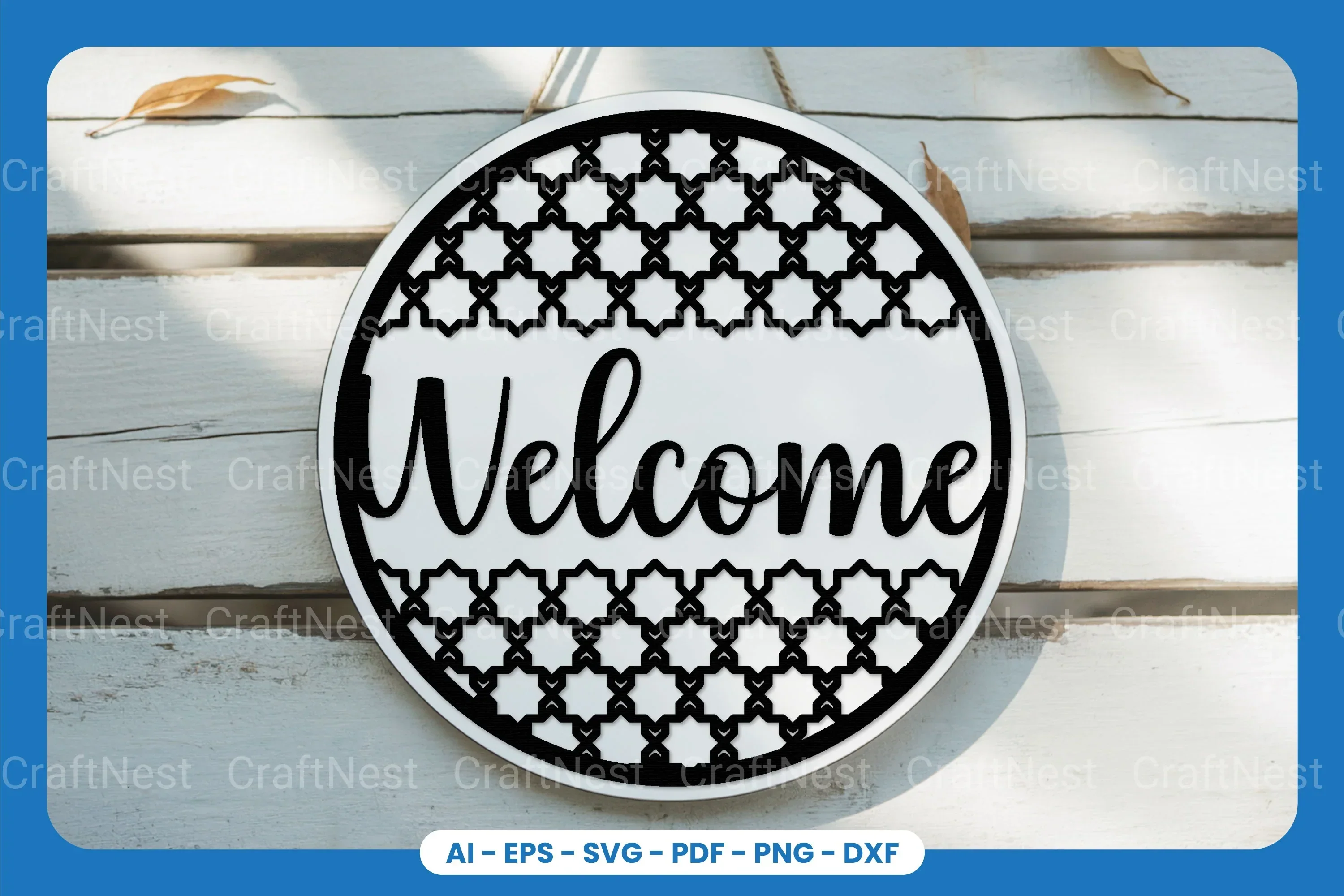 Welcome Sign Laser Cut SVG Bundle