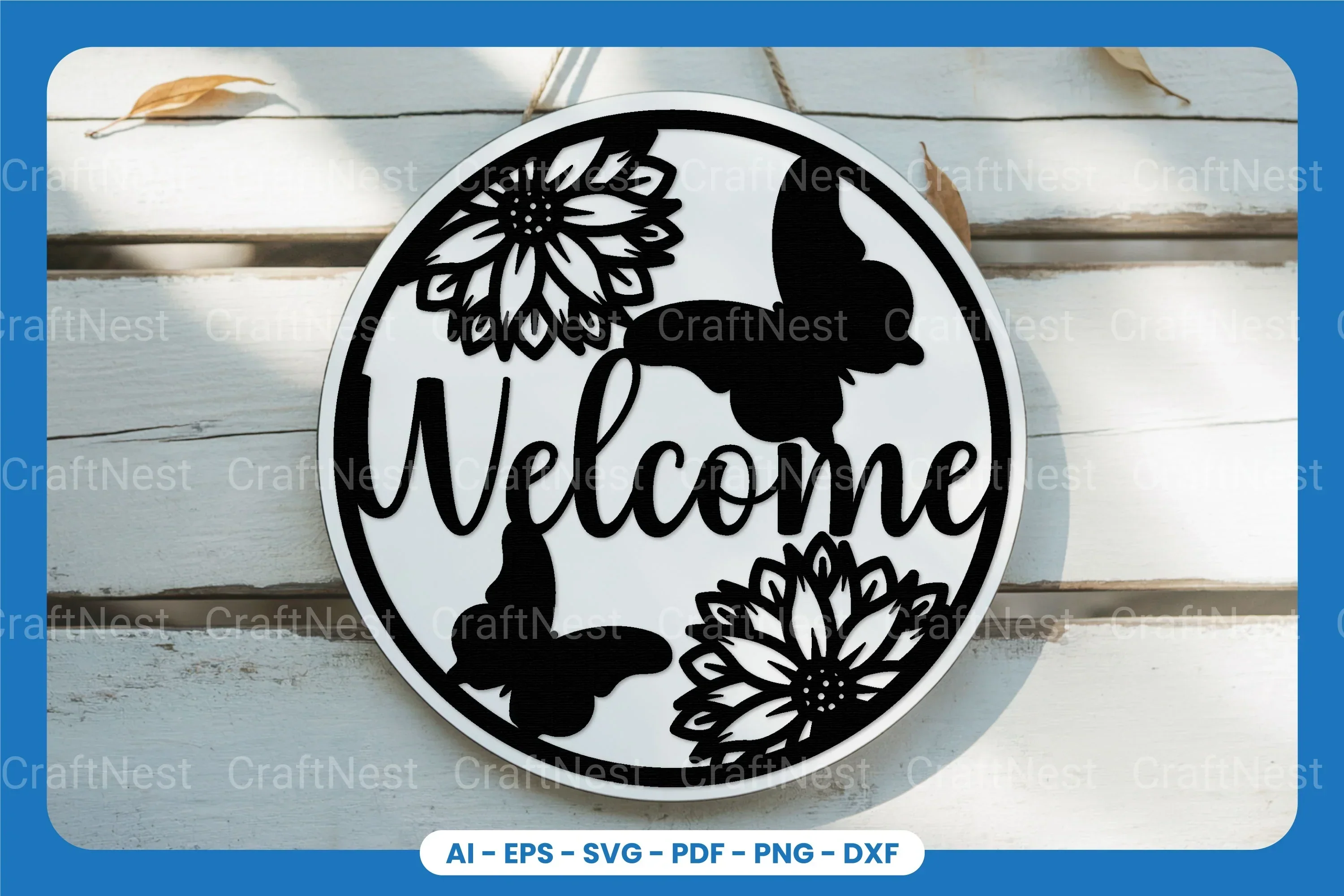 Welcome Sign Laser Cut SVG Bundle