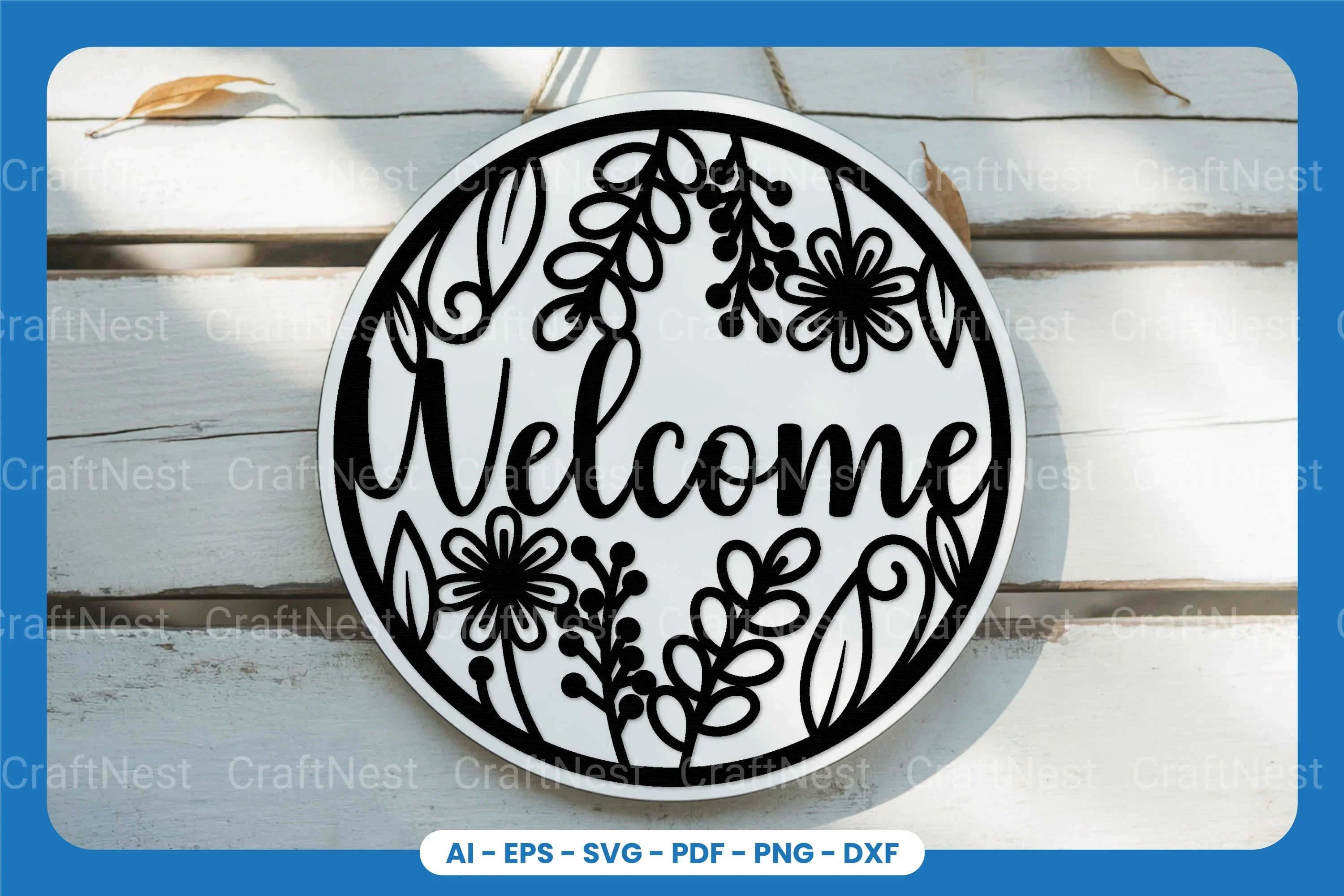 Welcome Sign Laser Cut SVG Bundle