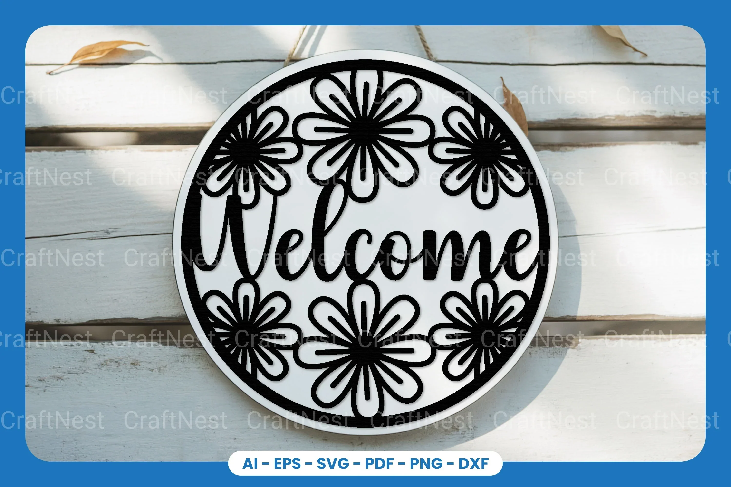 Welcome Sign Laser Cut SVG Bundle