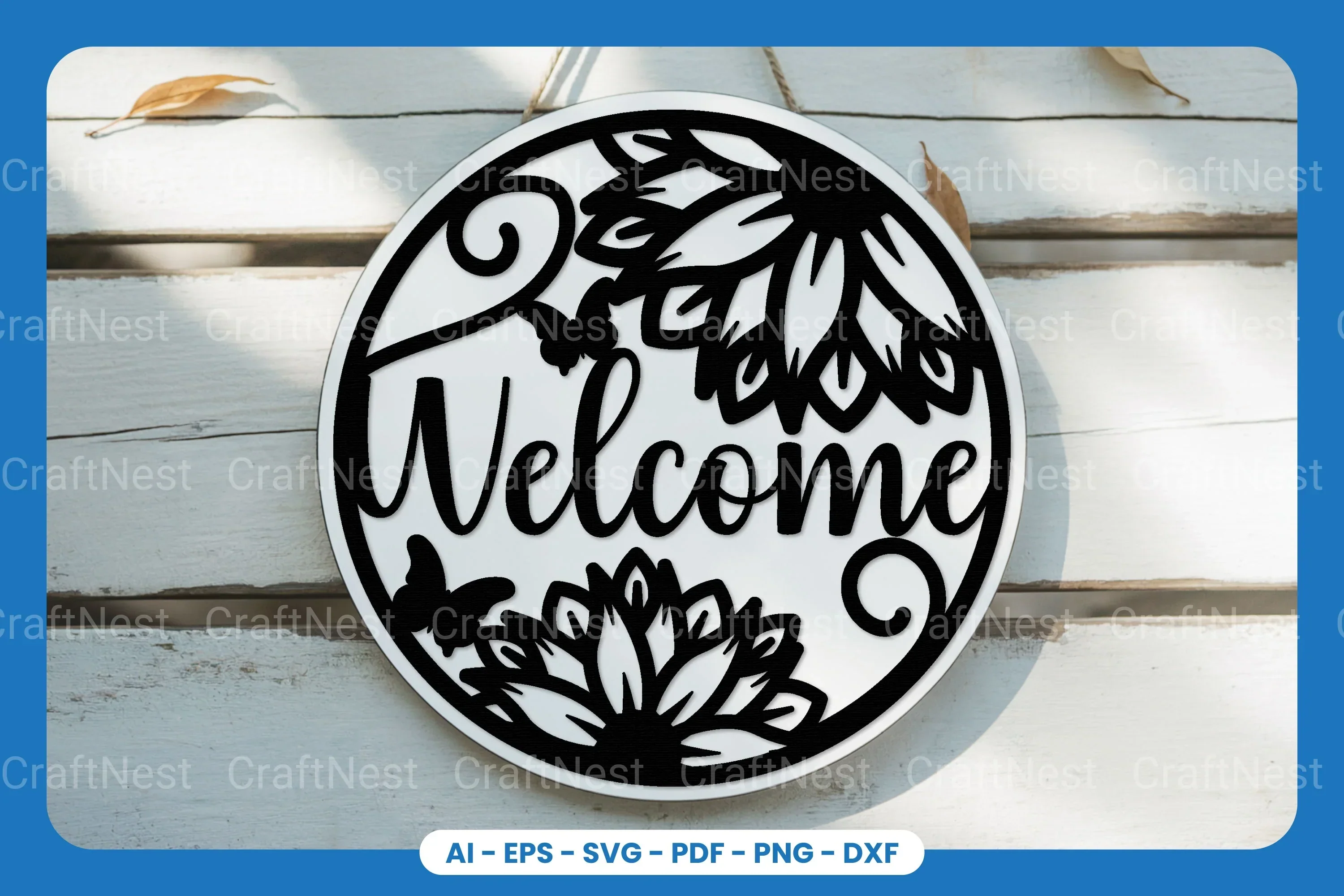Welcome Sign Laser Cut SVG Bundle