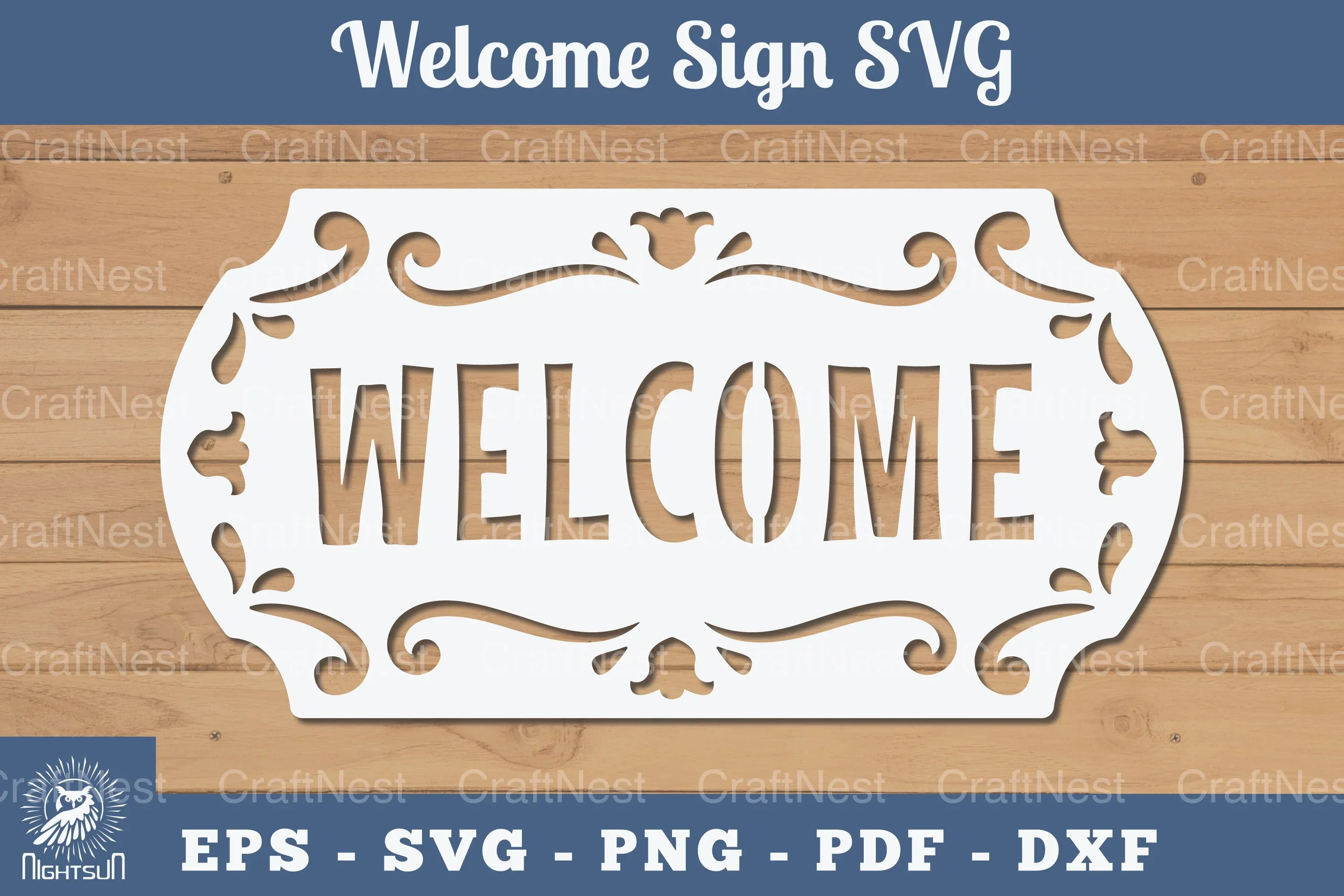 Welcome Sign Papercut SVG Bundle