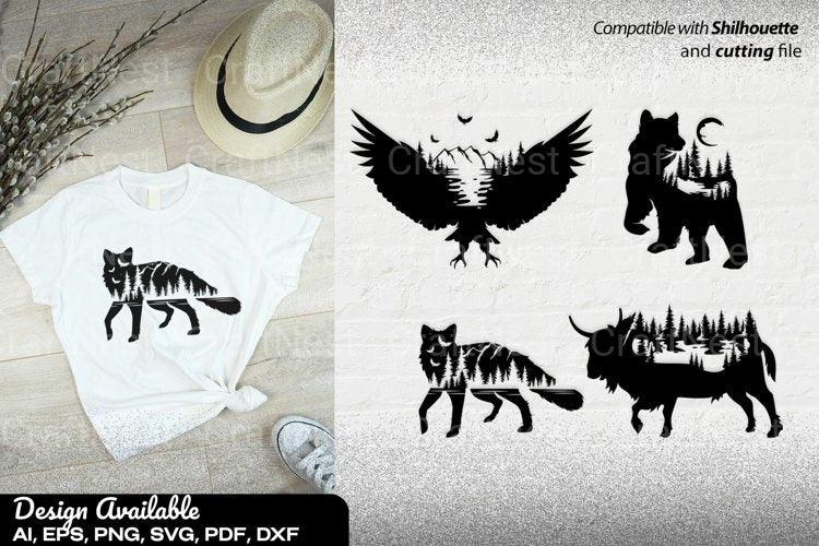 Wild Animals SVG Bundle for Cricut - Clipart Collection