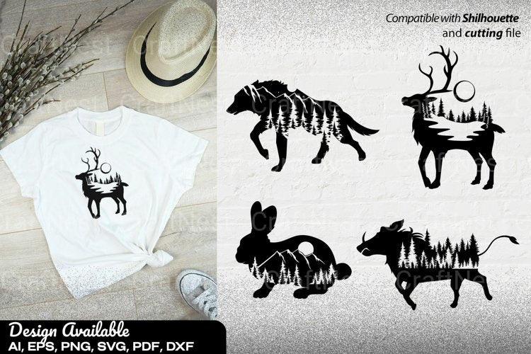 Wild Animals SVG Bundle for Cricut - Clipart Collection