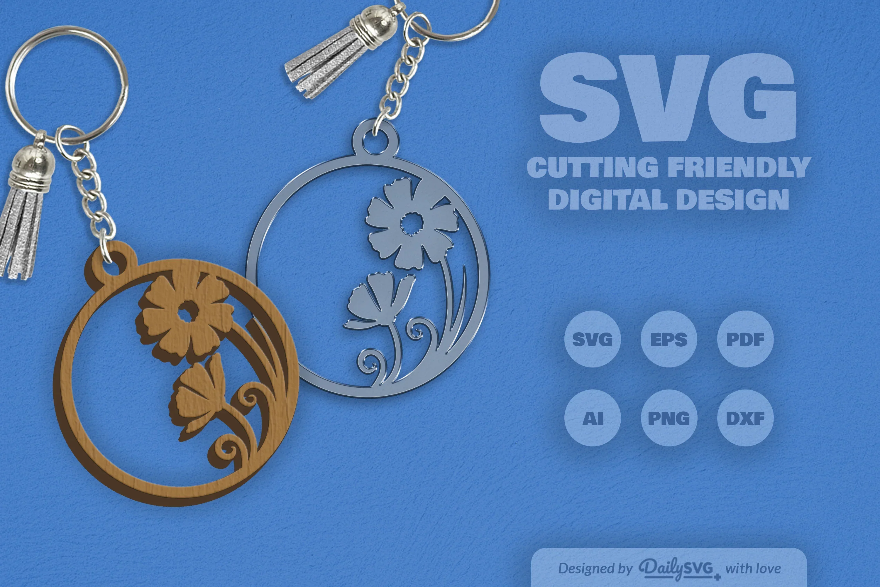 Wild Floral Round SVG Bundle - Image 2