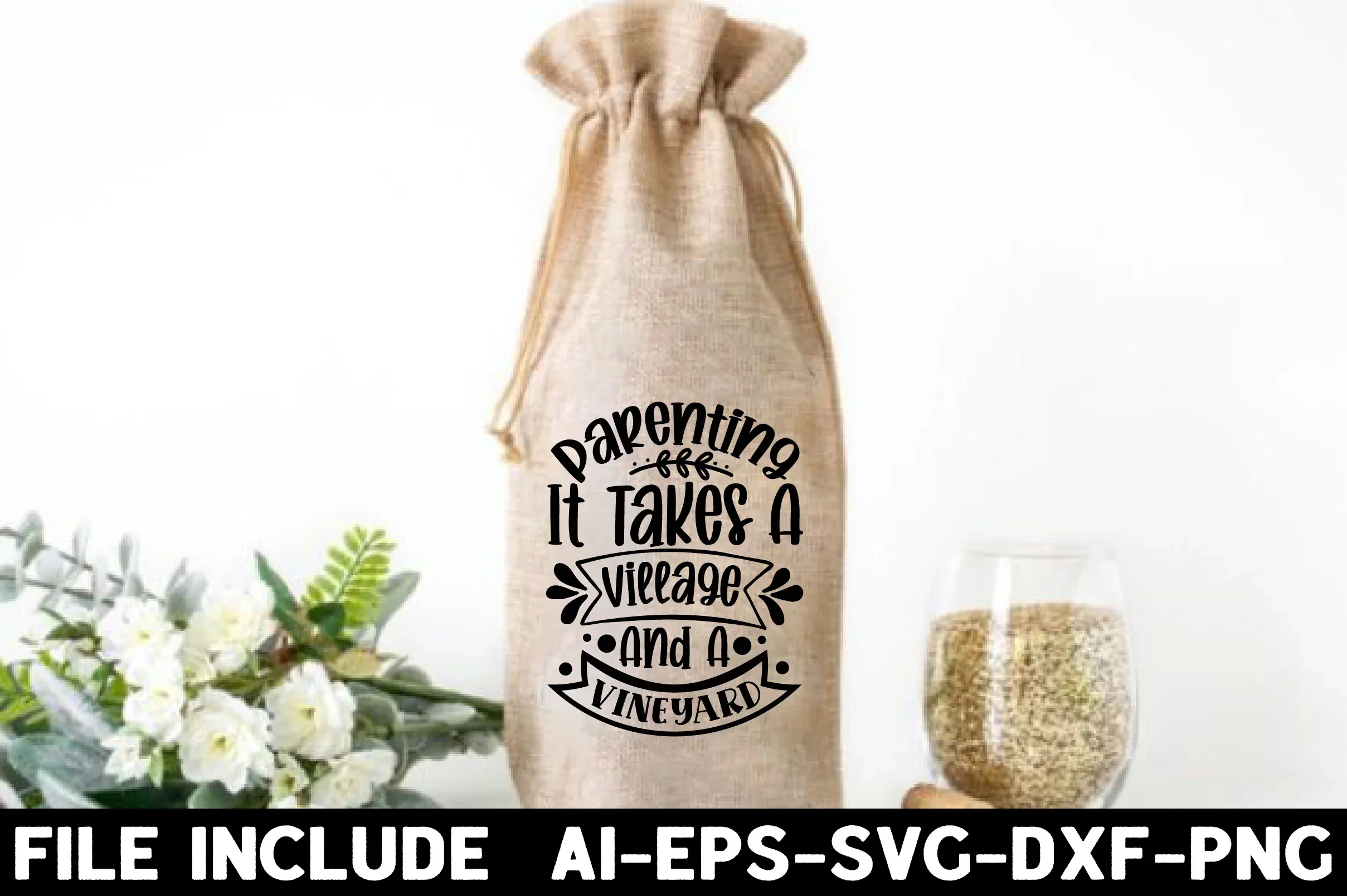 Wine Bag SVG Bundle - Image 14