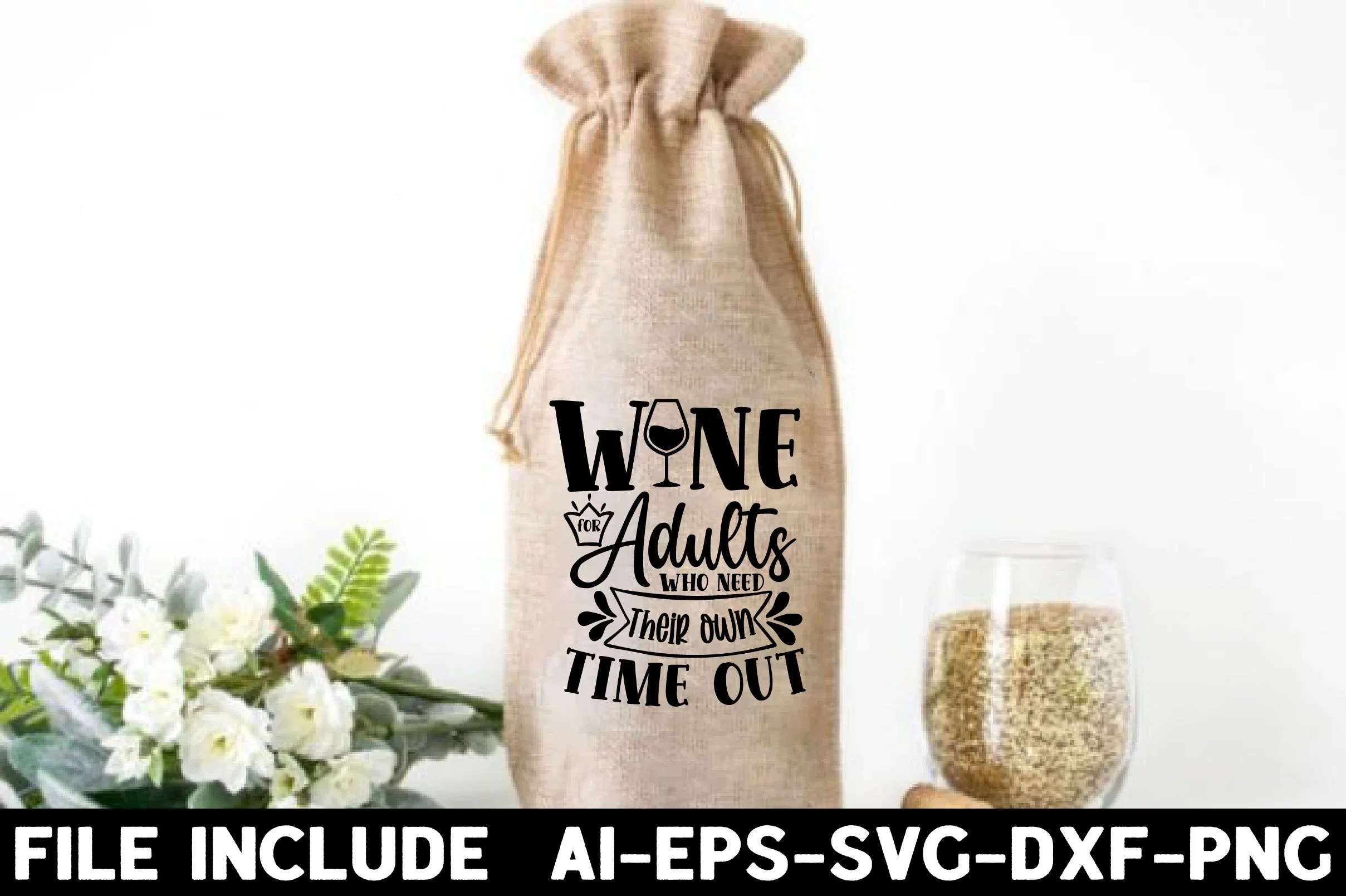 Wine Bag SVG Bundle - Image 22