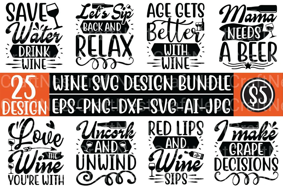Wine SVG Bundle - Image 3
