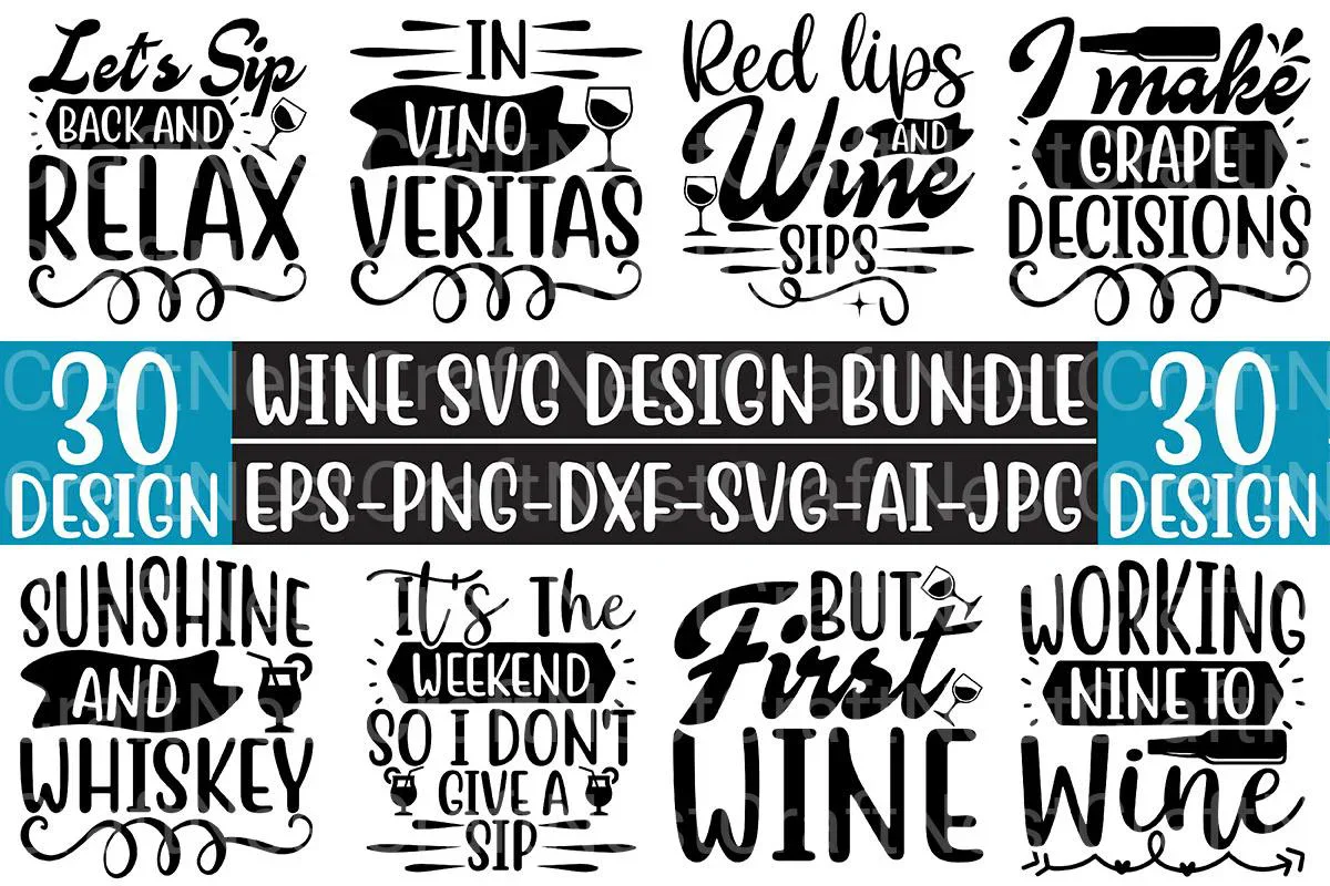 Wine SVG Bundle