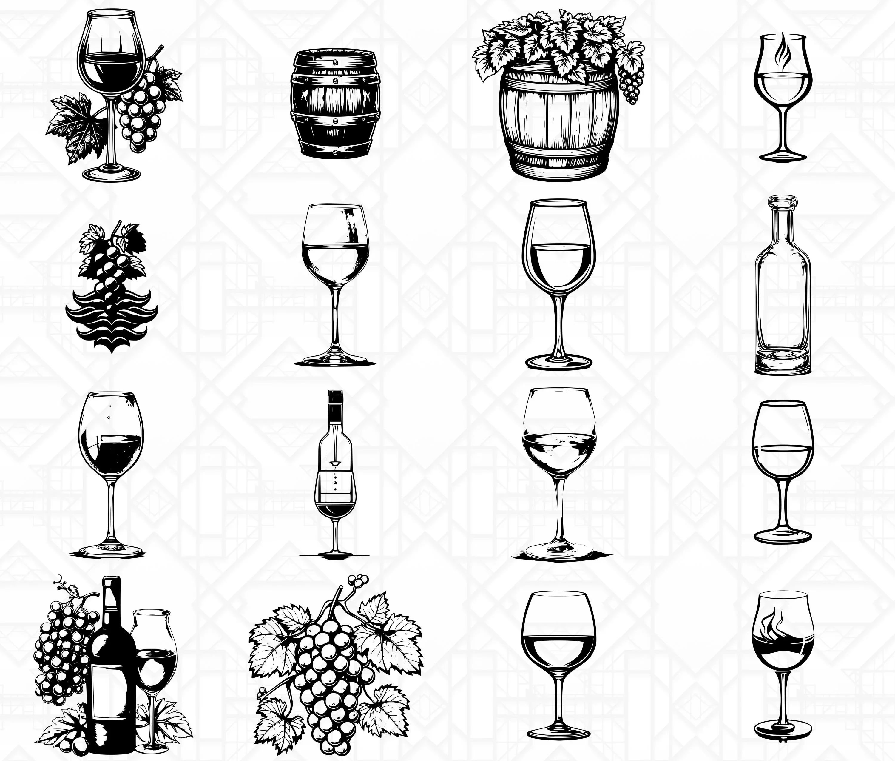 Wine Tasting SVG Bundle - Image 2