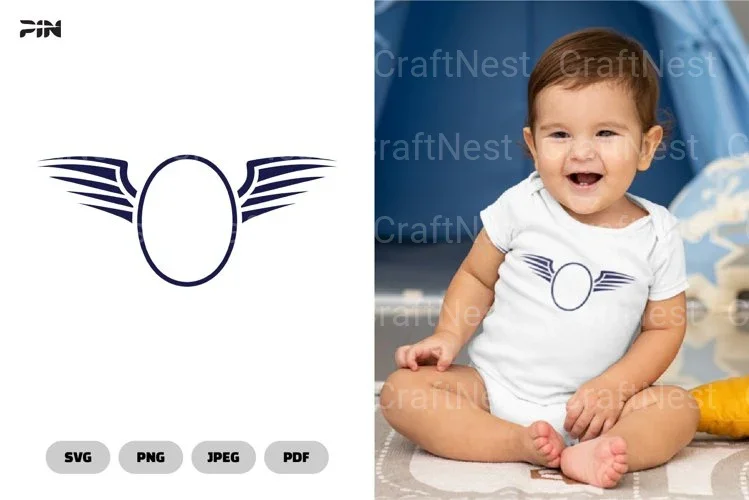 Winged Frame Wing SVG Bundle