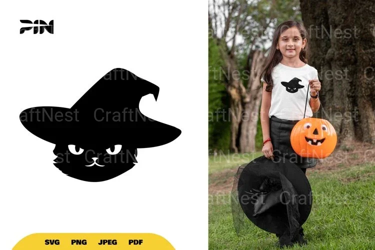 Witch Cat Halloween SVG Bundle