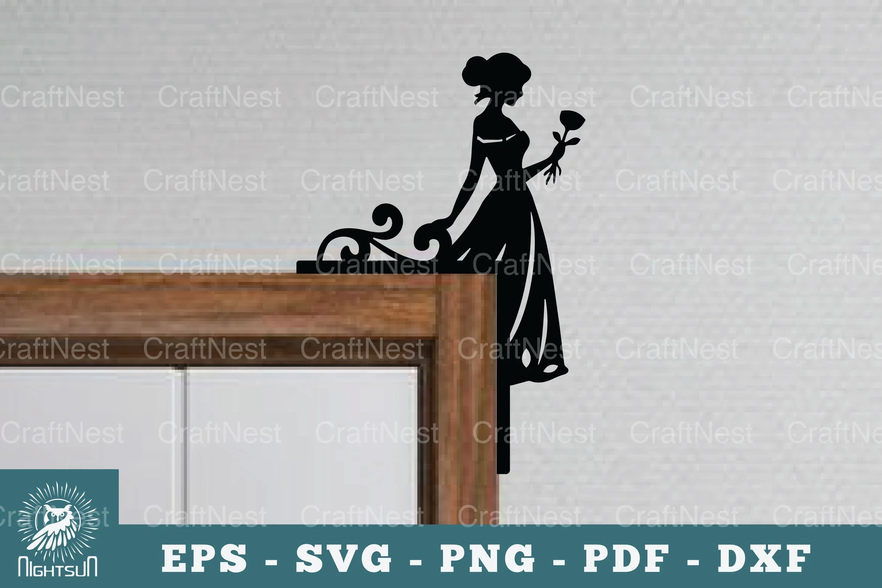Women Door Corner Lasercut SVG Bundle
