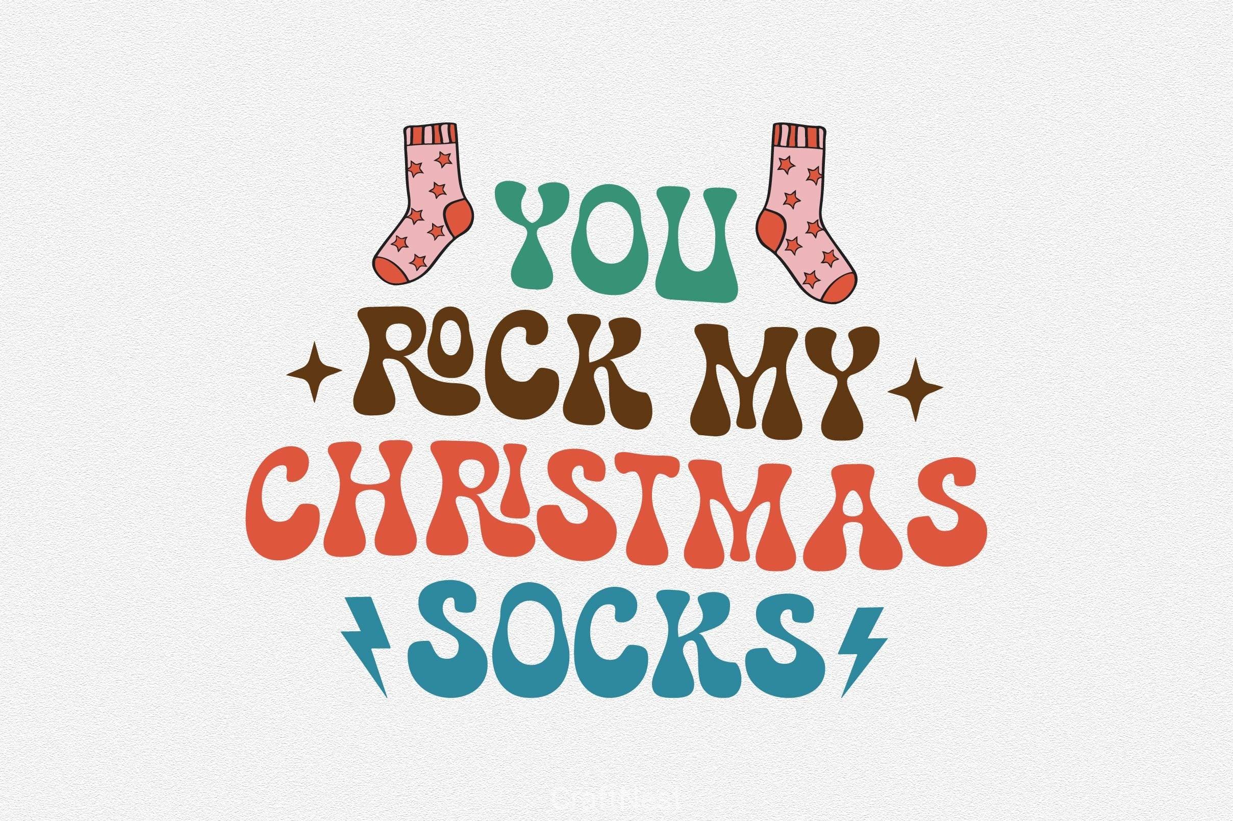 You Rock My Christmas Socks SVG Bundle
